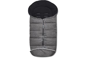 Set ABC Design Winter Fußsack & Windel Blaubär/Kinder Fußsack Kinderwagen & Buggy mit Anti-Rutschschutz & warme Mumien-Kapuze/Babyfussack waschbar/Winterfussack