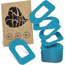MySweetStitch – 10 Cerotti Per Sensore Freestyle Libre 3 – Ringpatch Ø60mm, Foro Interno 20mm – Impermeabili, Corallo