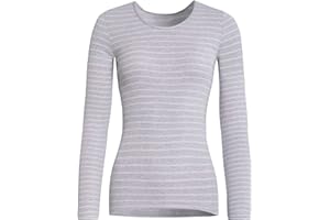 con-ta Thermo Langarm Shirt, wärmendes Thermoshirt aus natürlicher Baumwolle, bequemes Basic-Oberteil, Damenbekleidung, in versch. Farben, Größen: 36/XS - 50/4XL