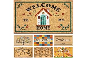 LUA VIKA Felpudo Entrada casa Originales - Welcome to my Home - 40x70 cm - Alfombra Entrada casa Exterior e Interior - Felpudo Coco - Resistente y Antideslizante