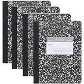 Roaring Spring Hard Cover Composition Book, 9 3/4" x 7 1/2", College Ruled, 80 yaprak 4/pk