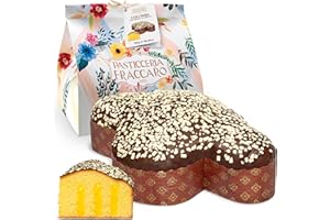 ‎PASTICCERIA FRACCARO 1932 Handgemachte Zitronen-Oster-Taube, 750 g - Pasticceria Fraccaro 1932, Oster-Taube mit Zitronencreme, Überzogen mit dunkler Schokolade und Schokoladenstückchen, Teig mit Sauerteig, Bauletto-Linie