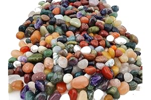 DEUTSCHES MINERALIENMUSEUM Edelstein Set im Beutel - Bunte Tommelsteinmischung verschiedene Größen - Natürliche Edelsteine zur Dekoration zu Hause, als Geschenkidee für Kinder, Heilstein oder Vieles mehr