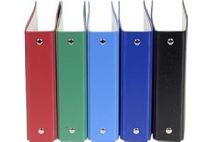 Exacompta 51050E Segregator 2 ringowy A6 grzbiet 40 mm segregator pierścieniowy teczka na dokumenty segregator na dokumenty 1 sztuka różne kolory