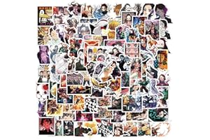 TACOMEXI 100 sztuk naklejek Slayer, japońskie naklejki anime, zestaw dla dorosłych, nastolatków, dzieci, urocze naklejki z kreskówki na butelkę z wodą, laptop, deskorolkę, gitarę