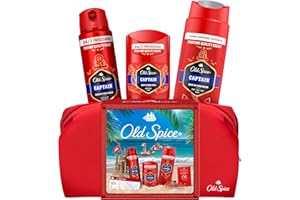 ‎OLD SPICE Old Spice Reisetasche Geschenkset für Männer mit Captain Deostick und Duschgel, 24/7 Frischhh bei täglicher Anwendung, langanhaltender Duft in Parfumqualität