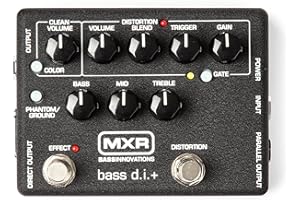 MXR - M80 BASS D.I.+, Effetti per Basso con Preamplificatore e un EQ,Alimentazione: 9 volt DC