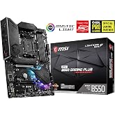 MSI Mpg B550 Gaming Plus AM4 DDR4 Bellek 4400(OC) HDMI DP M.2 USB3.2 RGB ATX, Siyah