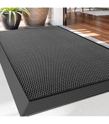 Alfombra De Entrada Optimum Mat 75x45 Cm | Polipropileno, Negro, Para Interior/Exterior | Atrapa Suciedad