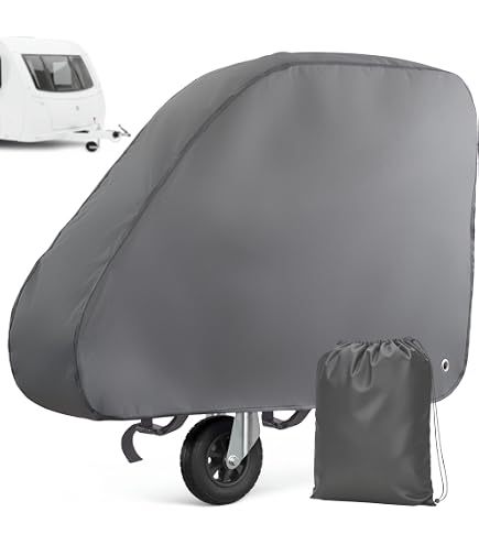 Couvercle de Timon Remorques, Universelle Housse de Protection pour Remorques et Caravanes, Housse de Timon Remorque Couverture de remorquage Attelage Housse pour Tête d'attelage de Caravane
