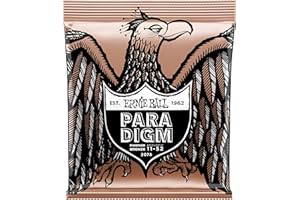 Ernie Ball Paradigm Cordes légères Phosphore Bronze, pour guitare acoustique, tirant 11-52
