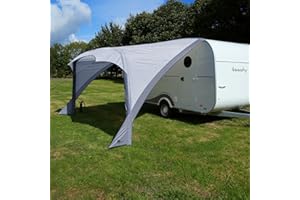 Your Gear Amalfi Air - Toldo Hinchable para Caravana protección UV 50+ 450x250cm fácil Montaje Resistente Lluvia Ligero y Estable con Bolsa Transporte