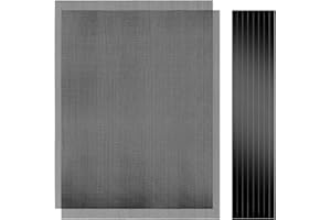 YSSHUI 400 x 300 mm DIY PC Case Filtre en Maille Anti-poussière en Maille PVC Anti-poussière avec Bande magnétique pour boîtier d'ordinateur PC