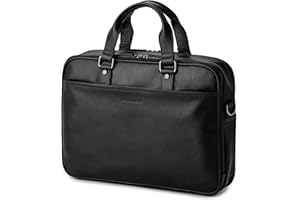 DRAKENSBERG Leder Aktentasche 'Aurelio' für Herren, 2 Hauptfächer, luxuriöse 16" Laptoptasche für Büro, Arbeit, Reise, 11L