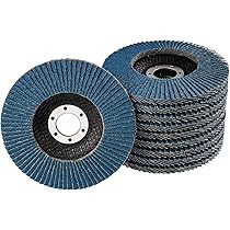 10 Dischi Abrasivi Lamellari &Oslash;115mm - Diverse Grane Per Smerigliatrice, Acciaio E Legno