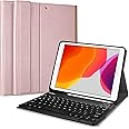 ProCase Keyboard Case for iPad 10.2 Inch 2021 2020 2019 (9th / 8th / 7th Generation), Lightweight Smart Cover with Magnetically Detachable Keyboard, for iPad 7 / iPad 8 / iPad 9 –Rosegold