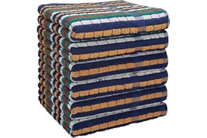 Betz Set di Strofinacci MTC-14 100% Cotone 45cm x 85cm cm a Strisce Colorate - 6 Pezzi