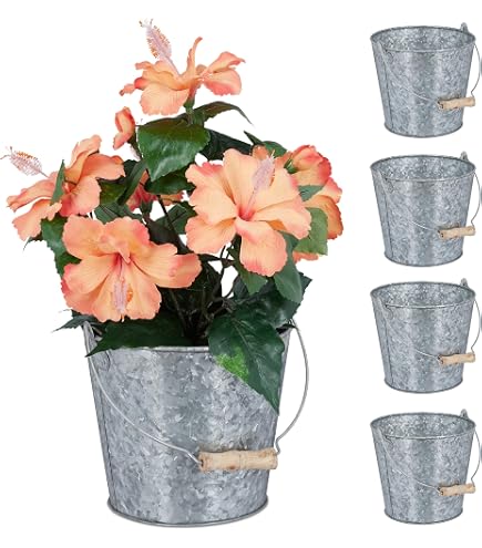 Cepewa Pflanztopf auf Fu  Gold 17x11cm Eisen  bertopf Dreibein  Pflanzgef Dekotopf Garten (1 x Pflanztopf Gold 17x11cm): Amazon.de: Garten