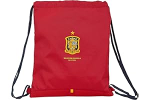 SAFTA Large Flat Bag of Spanish Football Team, 350x400 mm, red, Saco grn, Green Sack