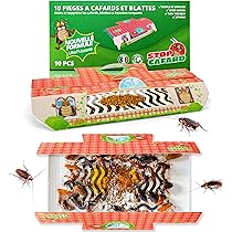 Pièges à Cafards Puissant,10 Piècs Piege Cafard,Anti Cafards,Pièges À