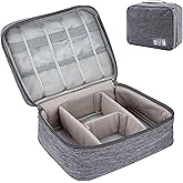 electronic bag large electronic accessories organizer waterproof cable back for cables SD cards hard drive power bank usb sticks gray