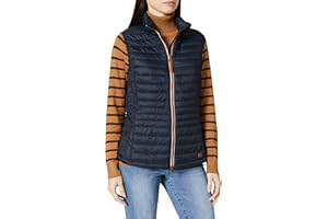 camel active Damen Kurze Leichte Steppweste mit Elastischen Bündchen Weste