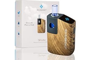 WOLKENKRAFT FX MINI Premium Vaporizer für Kräuter & Extrakte | 100% Konvektion | Titankammer | Hochwertig & effizient *Holzoptik*