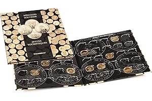 Leuchtturm 341653 Album Presso pour 50 Médailles Touristiques - Album pour 50 Monnaies de Collection