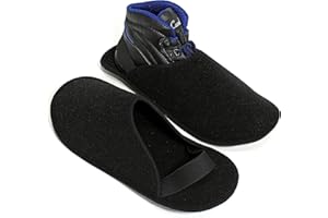 Pantoffelmann Filz Handwerkerpantoffeln I Überziehschuhe mit ABS Sohle & Gummiband I Schuhüberzieher zum Bodenschutz vor Schmutz & Kratzern I Überpantoffeln/Museumspantoffeln