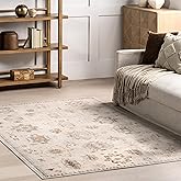 nuLOOM Krystin Machine Washable Worn Accent Carpet, 5.7cm x 7.7cm, Beige