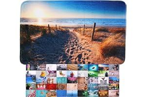 Sanilo Badteppich I viele schöne Badematten zur Auswahl I Badvorleger sehr weich und rutschfest I waschbar und schnelltrocknend (50 x 80 cm, Düne)