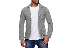 Reslad Herren-Sakko Sportlich Jakett Anzug Jacke Slim Fit Freizeit Blazer-Herren RS-1421