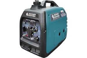 K&S KÖNNER&SÖHNEN Könner & Söhnen Groupe électrogène à essence KS 3100iG S Groupe d'alimentation de secours 3100 W, Schuko 230 V, 2 ports USB, indicateur LED, mode éco,générateur d'énergie EURO V