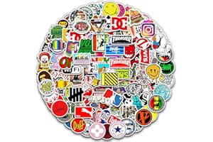 NEULEBEN Lot de 200 autocollants tendance en vinyle imperméable pour bagages, ordinateur portable, skateboard, voiture, décalcomanie, adolescents