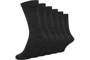 Cob Stallion- Men’s Black Socks, Comfortable and Breathable Cotton Rich Dress Socks for Men, Multipack 6-11 UK