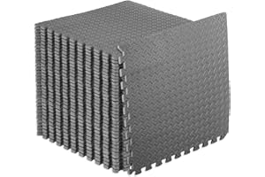 ProsourceFit Exercise Puzzle Mat, EVA Foam Interlocking Tiles Protective and Cushion Flooring for Gym Equipment, Exercise and Play Area