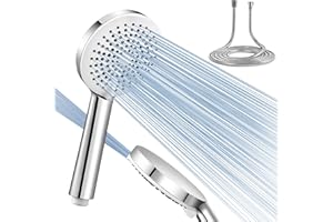 Dothnix Shower Head and Hose 2m - High Pressure Shower Head with 5 Modes Universal Powerful Shower Head for Low Pressure