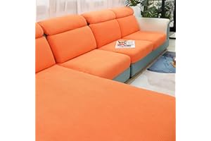 AYouge Funda de cojín de Asiento de sofá - Funda de cojín de Asiento elástico - Funda de sofá a Cuadros de Tela elástica de Tela Antideslizante