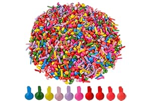 MENGH-SHOP Mini Brads Redondos Metal Brads Scrapbooking Encuadernadores para Arte de Papel Decoración Herramienta DIY 1000 Piezas