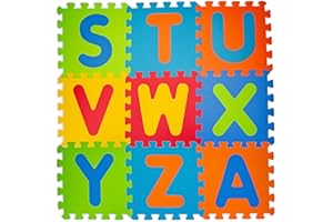 TEOREMA GIOCATTOLI Teorema - Juego de 9 alfombrillas para puzle Letras multicolor , color/modelo surtido