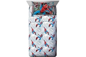 JAY FRANCO Marvel Spiderman 'Jump Kick' 3 Piece Twin Sheet Set
