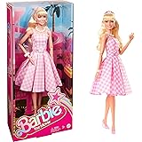 BARBIE - Puppe mit Vintage-Kleid in rosa Vichy-Karo, Gänseblümchen-Accessoires, beweglich, aus Spielfilm gestaltete Verpackun