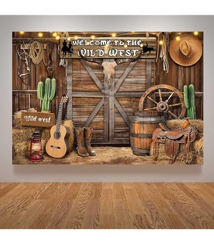 Lot 25 Accessoires Photobooth Cowboy Western – Déguisements Fête Garçons Hommes Carnaval Style Far West