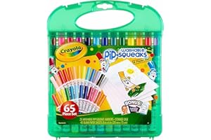 CRAYOLA - Maletín Creativo Infantil de 65 Piezas con 25 Rotuladores Lavables y 40 Hojas, A Partir de 3 Años, Ideal para Casa y Viaje, 04-5227
