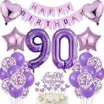 90 Anni Compleanno Festa Decorazioni Oro Nero, 90 Striscione di Compleanno, 90 Anni di Buon Compleanno Decorazione di Festa per Uomo Donna, Poster di Tessuto Sfondo Fotografico 90 Feste di Compleanno