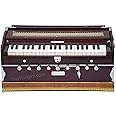 Maharaja Musicals Harmonium - 9 Stop - Sangeeta - 3 1/2 Octave - Coupler Function, Book, Bag - Tuned To A440 - Mahogany Color (PDI-DC)