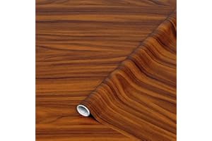 d-c-fix Pellicola Adesiva per mobili legno noce oro marrone PVC plastica vinile impermeabile decorativa per cucina, armadio, porta carta rivestimento 90 x 210 cm