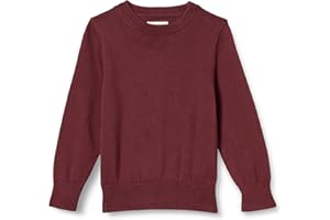 Amazon Essentials Jungen Einheitlicher Pullover aus Baumwolle mit Rundhalsausschnitt