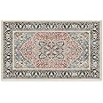 RUGGABLE Kamran Washable Rug - Perfect Vintage Area Rug for Living Room Bedroom Kitchen - Pet & Child Friendly - Stain Resistant - Cayenne Red 90cm x 150cm (Standard Pad)