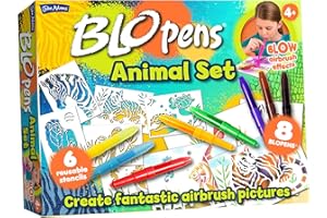 John Adams | BLOPENS® Animals Activity Set: Blow airbrush effects | Arts & crafts | Ages 4+